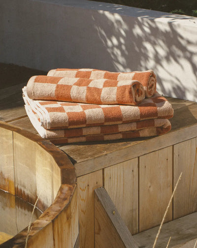Bathhouse Check Organic Towel Sets