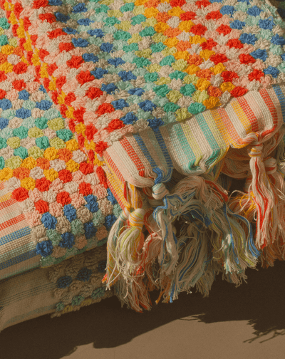 Organic Cosmic Rainbow Towel Sets (Vibrant)